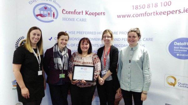 DN8 Team. Kathleen Scully (OPS Manager), Una Galine (CCC), Rachel Abbott (CofY), Catherine Doherty (CCM), Jenny Collier (CCC).