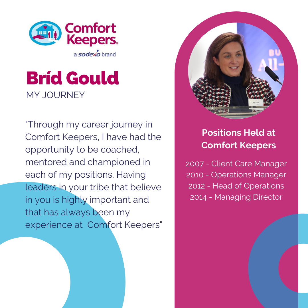The Comfort Keepers Career progression experience of Bríd Gould