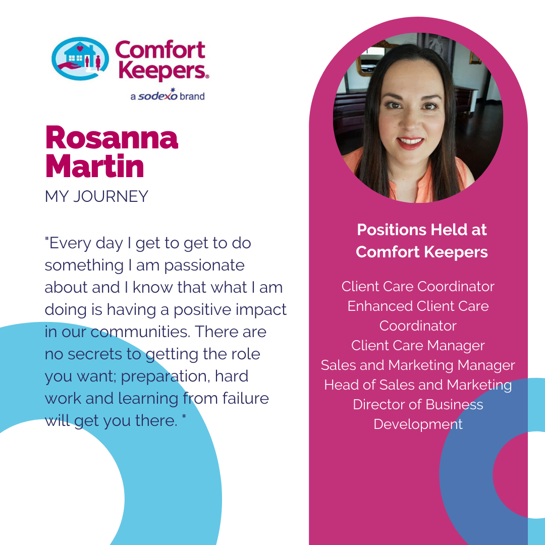 The Comfort Keepers Career progression experience of Rosanna Martin