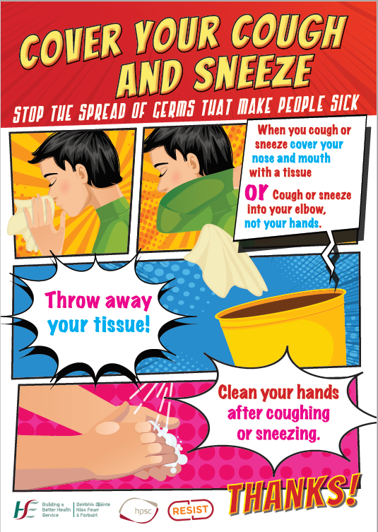 Cover your cough and sneeze